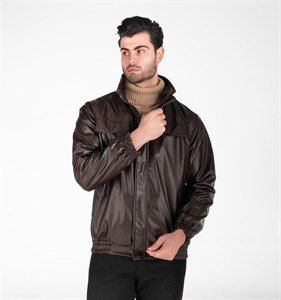  عکس کاپشن چرم مصنوعی مردانه
