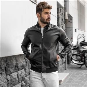  عکس کاپشن چرم اصل مردانه