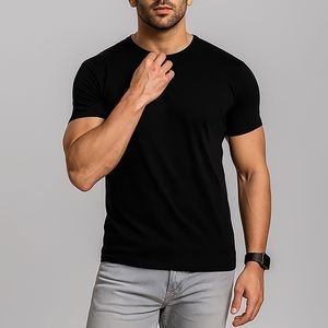  عکس تیشرت مردانه مشکی لاکچری