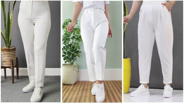 عکس شلوار پارچه ای کرپ مازراتی زنانه