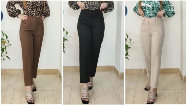 عکس شلوار پارچه ای کرپ مازراتی زنانه