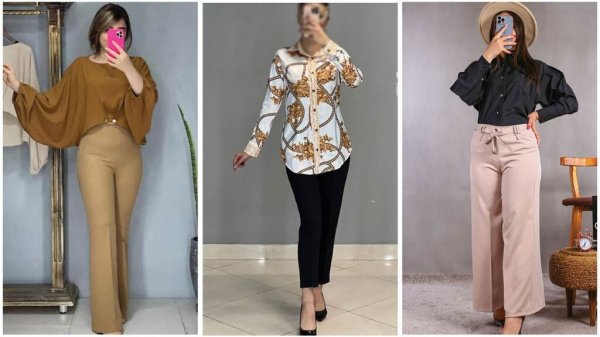  عکس شلوار پارچه ای کرپ مازراتی زنانه
