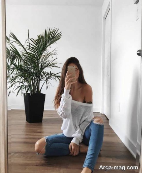  ژست عکس آینه