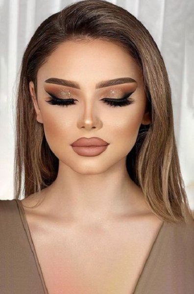  عکس میکاپ اسموکی عربی عروس