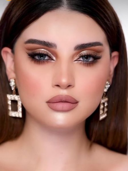  عکس میکاپ اسموکی عربی عروس
