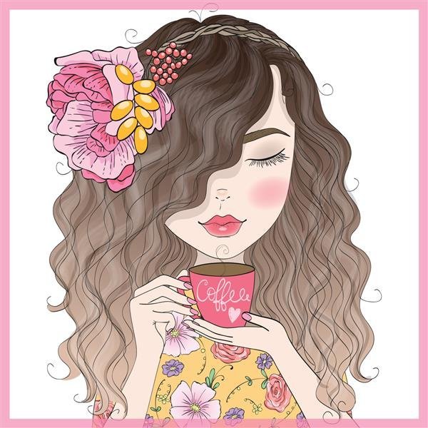 عکس دختر آرایش کرده کارتونی