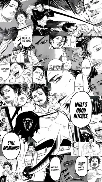  دانلود عکس انیمه شبدر سیاه Black Clover