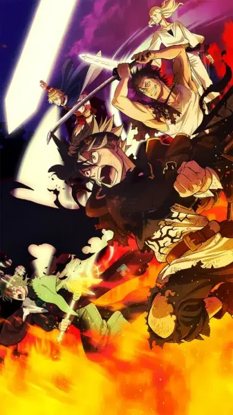  دانلود عکس انیمه شبدر سیاه Black Clover