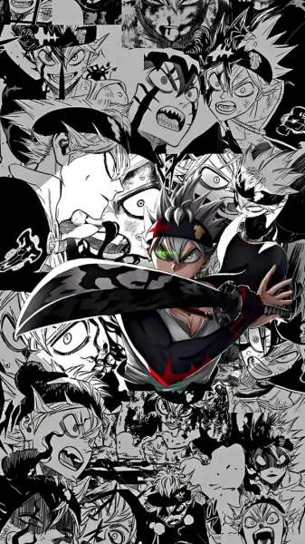  دانلود عکس انیمه شبدر سیاه Black Clover