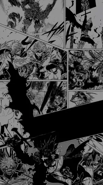  دانلود عکس انیمه شبدر سیاه Black Clover