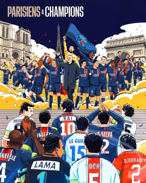  عکس های تیم فوتبال پاریس سن ژرمن (Psg) با کیفیت