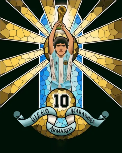 عکس مارادونا maradona بزرگ‌ترین بازیکن تاریخ آرژانتین