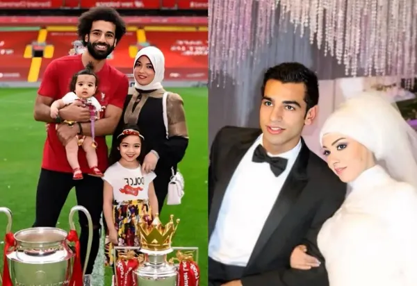  عکس محمد صلاح و همسرش در استخر