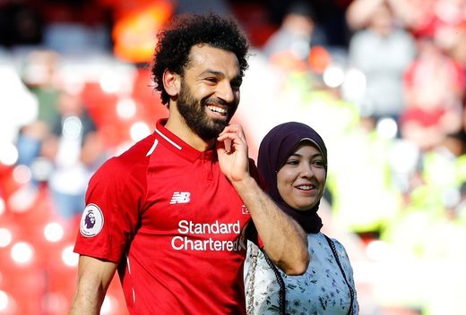  عکس محمد صلاح و همسرش