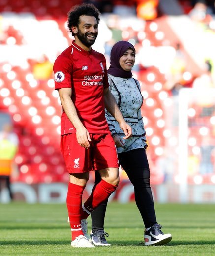  عکس محمد صلاح و همسرش