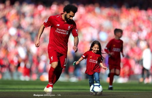  عکس محمد صلاح و همسرش