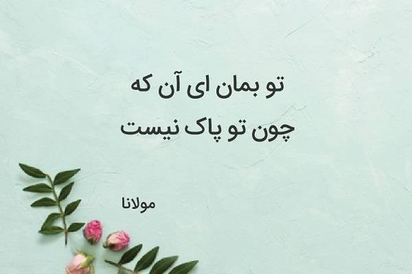  شعر برای استوری از مولانا