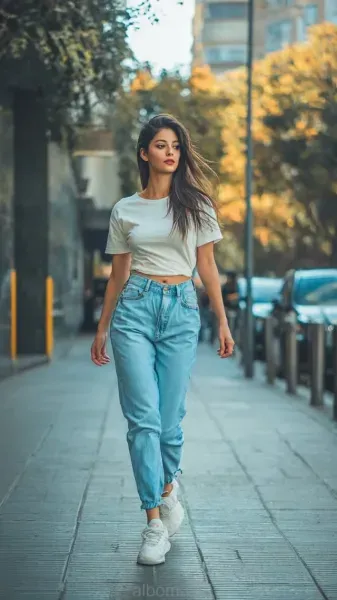  ژست عکاسی دخترانه در خیابان