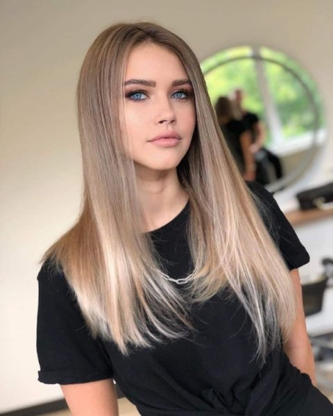 عکس رنگ مو بلوند روشن