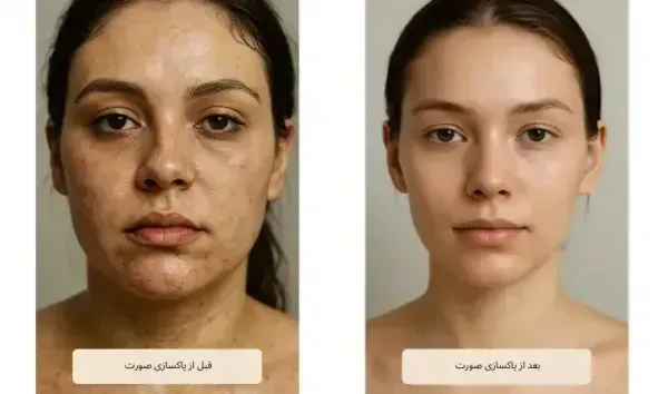  عکس فیشیال صورت قبل و بعد