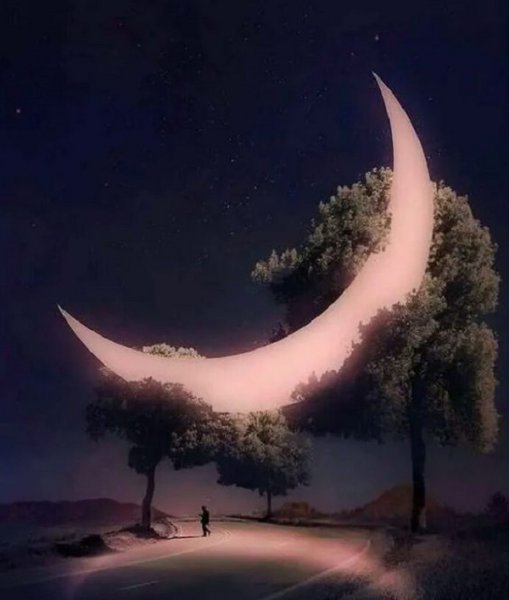  عکس دختر و ماه
