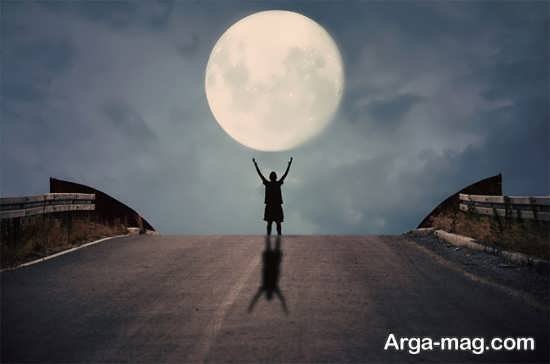  عکس دختر و ماه فانتزی