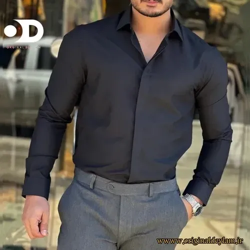  پیراهن مشکی مردانه اسپرت