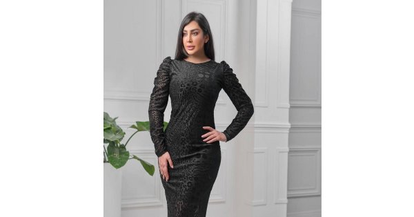 عکس لباس مجلسی مشکی ساده