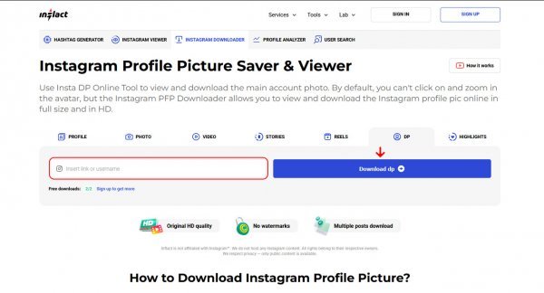  مشاهده عکس پروفایل اینستاگرام