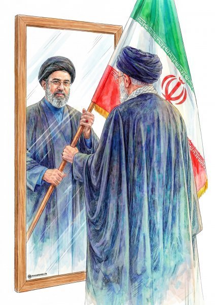 عکس رهبر شهید و رهبر جدید
