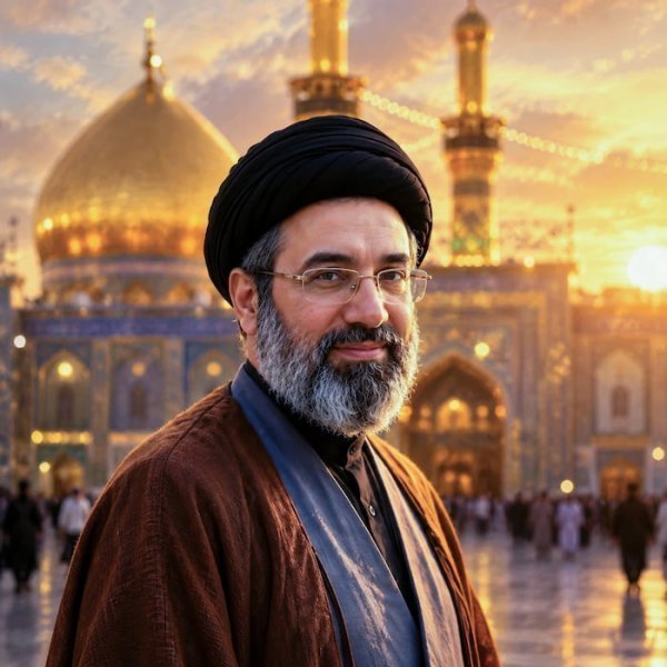 عکس سید مجتبی خامنه ای با تفنگ