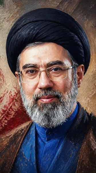 عکس سید مجتبی خامنه ای با تفنگ