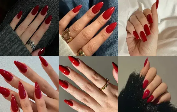  مدل ناخن ترند ۲۰۲۶ قرمز
