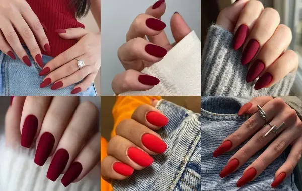  مدل ناخن ترند ۲۰۲۶ قرمز