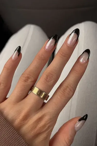  طرح ناخن شیک و باکلاس ۱۴۰۵ مشکی