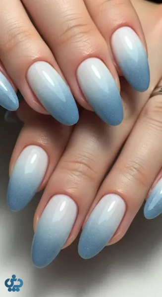  طرح ناخن شیک و باکلاس ۱۴۰۵ آبی