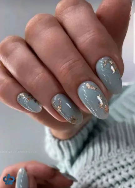  طرح ناخن شیک و باکلاس ۱۴۰۵ آبی