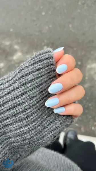  طرح ناخن شیک و باکلاس ۱۴۰۵ آبی