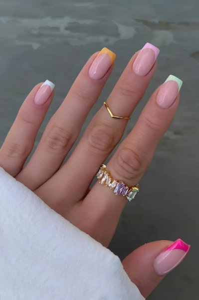 ناخن فرنچ خاص جدید