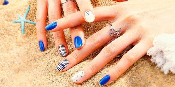 عکس طرح ناخن شیک و باکلاس تابستانی ۱۴۰۵