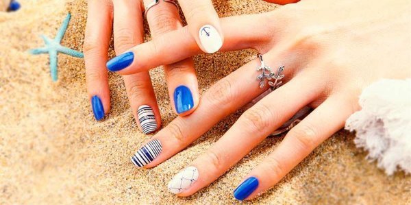 عکس طرح ناخن شیک و باکلاس تابستانی ۱۴۰۵