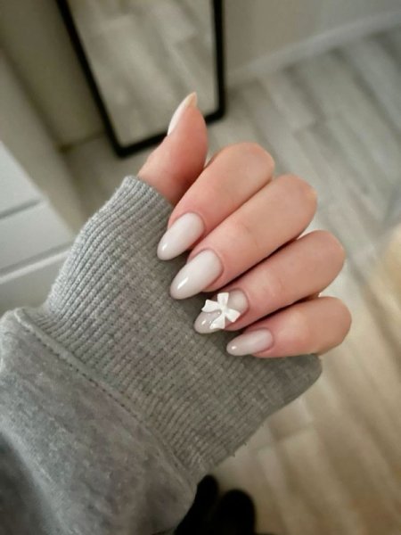  طرح ناخن پاپیونی پینترستی صورتی