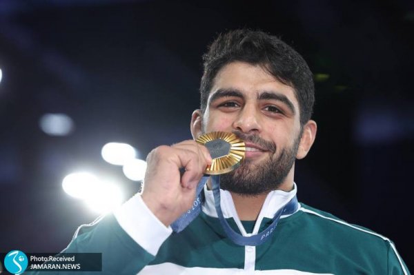 عکس مدال آوران کشتی ایران در المپیک