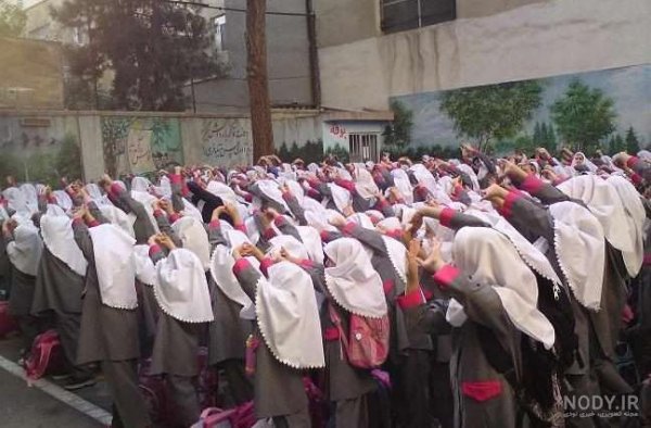  عکس ورزش صبحگاهی در مدرسه