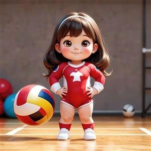  عکس والیبال کارتونی