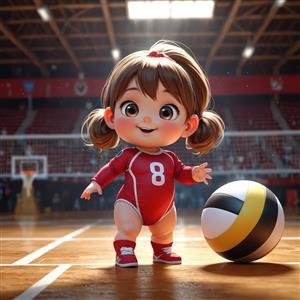  عکس والیبال کارتونی