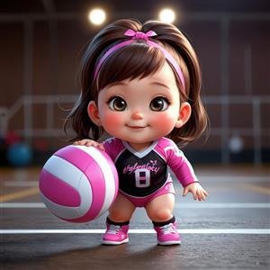  عکس والیبال کارتونی