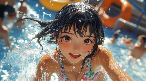  عکس شنا در استخر دخترانه