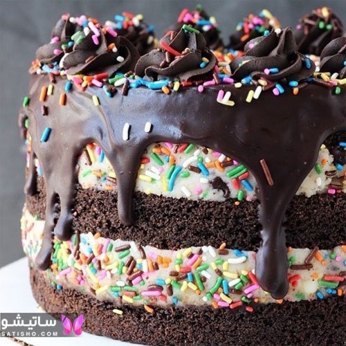  عکس کیک تولد شکلاتی پسرانه