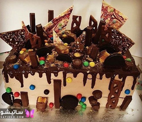  عکس کیک تولد شکلاتی پسرانه